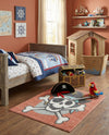 Wonder Tykes Collection Area Rug -  Harmony Rectangle Red  lifestyle 3