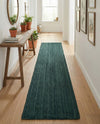 Woven Seaside Jute Collection Area Rug - Martha's Runner Green  lifestyle 54