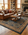 Zagros Oasis Collection Area Rug -  Gilan-e Gharb Rectangle Blue  lifestyle 10