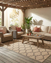 Sahara Sands Collection Area Rug -  Dahshur Rectangle Natural  lifestyle 25