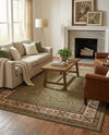 Jaipur Elegance Collection Area Rug -  Nahargarh (Green) Rectangle Green  lifestyle 4