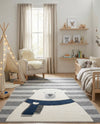 Wonder Tykes Collection Area Rug -  Dreamland Rectangle Gray  lifestyle 9