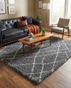 Cozy Haven Shag Collection Area Rug - Serenity (Pebble Gray) Rectangle Pebble Gray  lifestyle 3