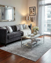 Hollywood Luxe Collection Area Rug -  Rodeo Rectangle Gray Silver  lifestyle 48