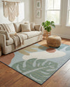 Coastal Terrace Collection Area Rug -  Boardwalk Rectangle Blue  lifestyle 8