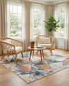 Jewel Oasis Collection Area Rug -  Topaz Square Multi  lifestyle 75