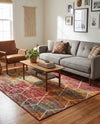 Trellis Mosaic Collection Area Rug - Arborville (Multi) Square Multi  lifestyle 88