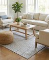 Garden Lattice Charm Collection Area Rug - Arbor (Grey) Rectangle Grey  lifestyle 3