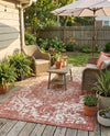 Urban Oasis Rugs Collection Area Rug -  Penthouse (Rust Red) Rectangle Rust Red  lifestyle 15