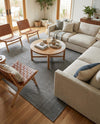 Seaside Serenity Collection Area Rug - Veranda (Black) Square Black  lifestyle 47
