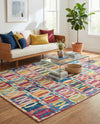 Urban Terrace Collection Area Rug -  Boardwalk Rectangle Multi  lifestyle 16