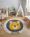 Wonder Tykes Collection Area Rug -  Festive. Round Ivory  lifestyle 6