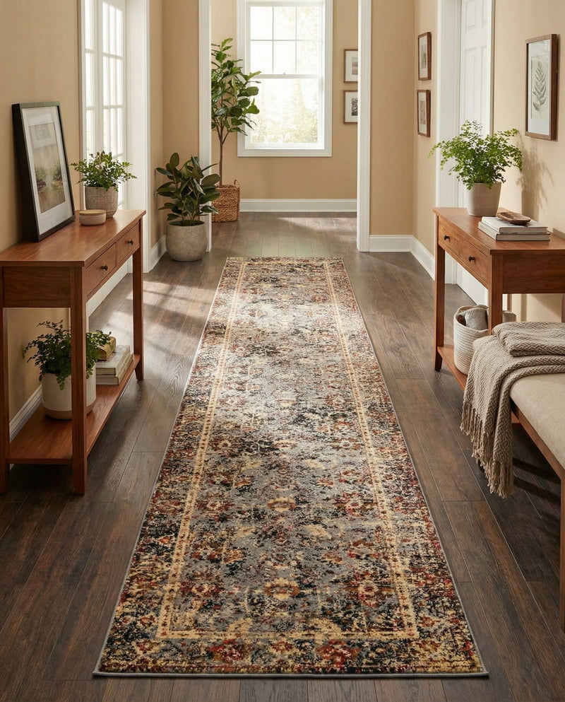 Neptune Elegance Collection Area Rug -  Galatea (Blue) Runner Blue  lifestyle 54