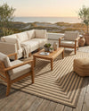 Sahara Sands Collection Area Rug -  Abydos Rectangle Natural and Brown  lifestyle 14