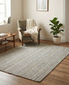 Woven Seaside Jute Collection Area Rug - Savannah (Gray) Rectangle Gray  lifestyle 4