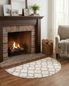 Lattice Gardens Collection Area Rug -  Bloomfield (Beige and Gray) Hearth Beige and Gray  lifestyle 74