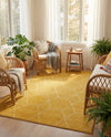 Trellis Mosaic Collection Area Rug - Arborville (Yellow) Rectangle Yellow  lifestyle 23