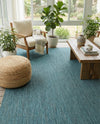 Seaside Serenity Collection Area Rug - Veranda (Teal) Rectangle Teal  lifestyle 20