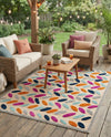 Bahama Breeze Outdoor Collection Area Rug - Nassau Rectangle Beige  lifestyle 9