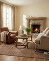 Berkshire Estate Collection Area Rug - Windsor (Cocoa Bean Brown) Rectangle Cocoa Bean Brown  lifestyle 11