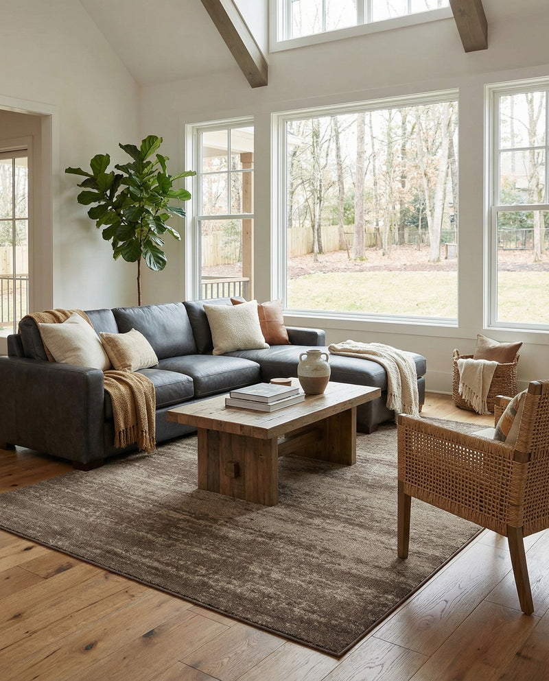 Studio Haven Collection Area Rug -  Gallery (Brown) Rectangle Brown  lifestyle 35