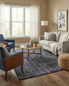 Berkshire Estate Collection Area Rug - Windsor (Blueberry) Rectangle Blueberry  lifestyle 13