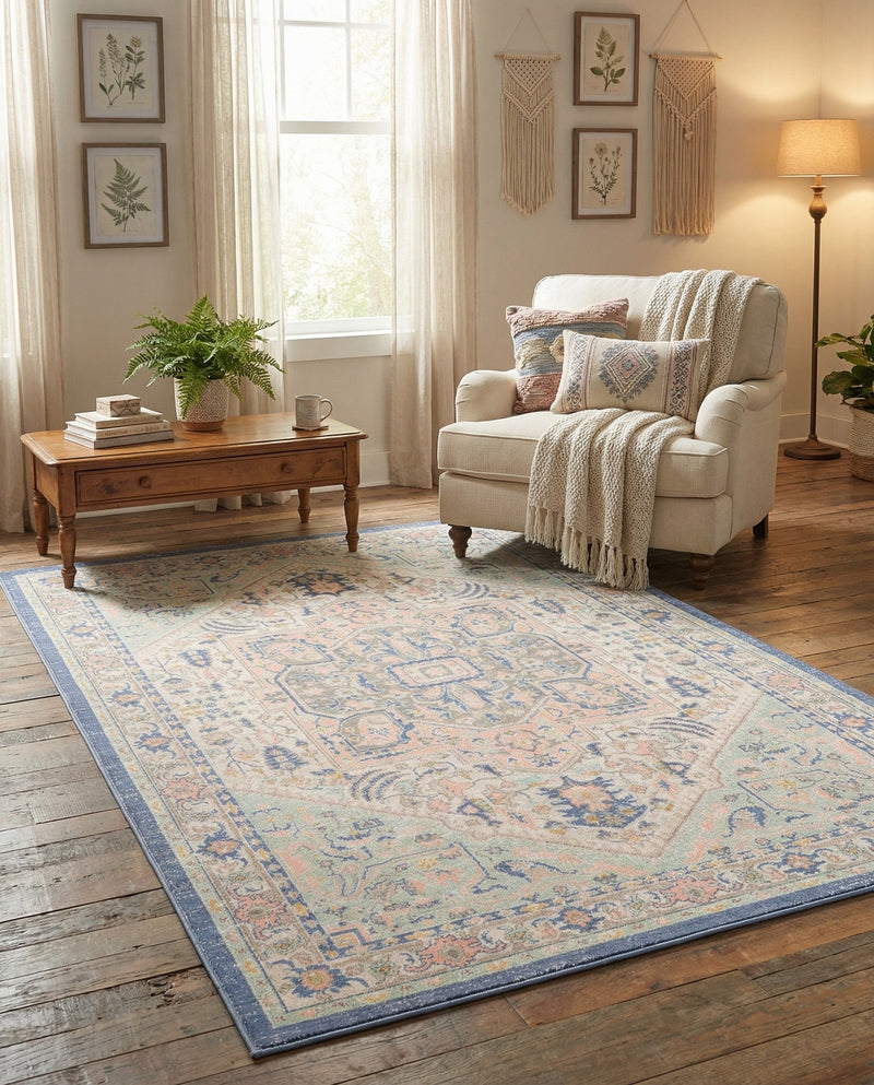 Savannah Series Collection Area Rug - Charleston (Multi) Rectangle Multi  lifestyle 7