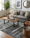 Cathedral Elegance Collection Area Rug - Chapel Rectangle Black  lifestyle 32