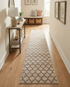 Lattice Gardens Collection Area Rug -  Bloomfield (Beige and Light Brown) Runner Beige and Light Brown  lifestyle 69