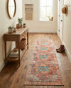Heritage Elegance Collection Area Rug -  Windsor (Rust Red) Runner Rust Red  lifestyle 80