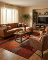Autumn Meadow Collection Area Rug -  Sycamoreside (Multi) Rectangle Multi  lifestyle 12