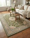 Patio Heritage Collection Area Rug -  Bower Rectangle Green  lifestyle 49