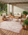 Tribal Terrace Treasures Collection Area Rug - Mayan Marina (Rust Red) Rectangle Rust Red  lifestyle 33
