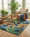 Seaside Blooms Collection Area Rug -  Grove Rectangle Multi  lifestyle 18