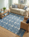 Seaside Haven Rugs Collection Area Rug - Sapphire (Blue) Rectangle Blue  lifestyle 8