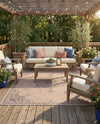 Patio Heritage Collection Area Rug -  Charleston (Beige) Rectangle Beige  lifestyle 4