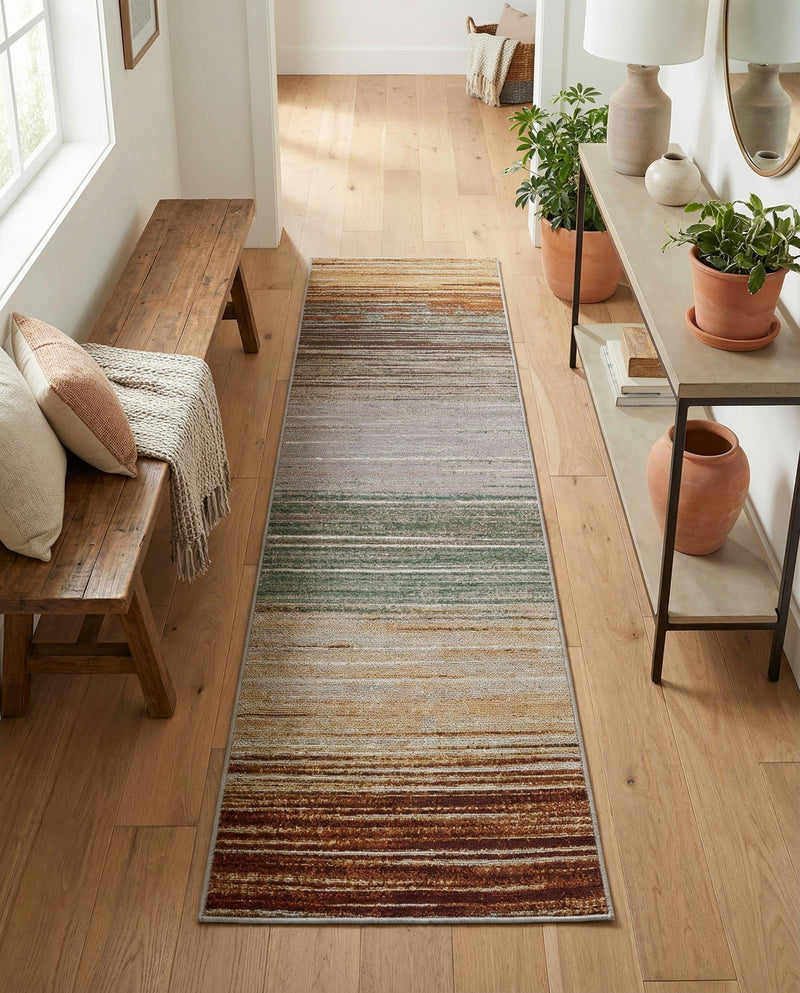 Urban Terrace Collection Area Rug -  Corsica Runner Multi  lifestyle 45