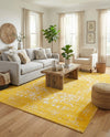 Georgetown Rugs Collection Area Rug - Dupont (Yellow) Rectangle Yellow  lifestyle 7