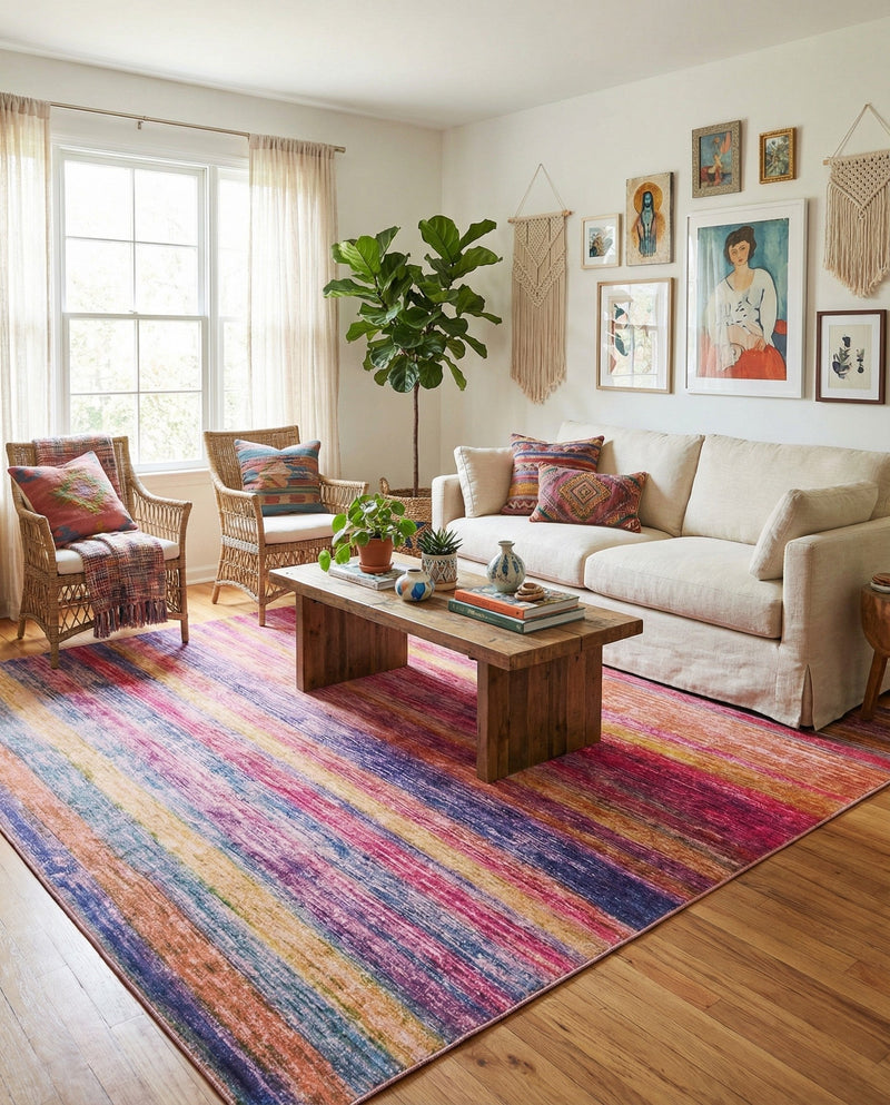 Sahara Essence Collection Area Rug - Oasis (Multi) Rectangle Multi  lifestyle 14