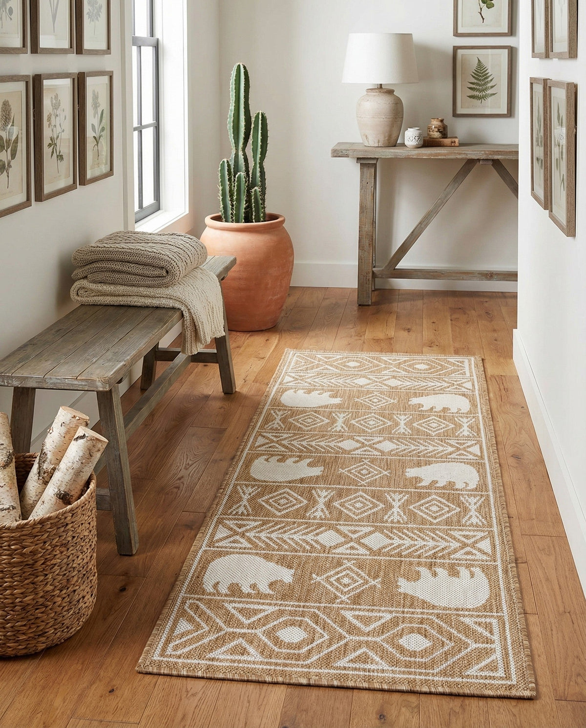 Mesa Oasis Rugs Collection Area Rug - Sundown Runner Taupe  lifestyle 40