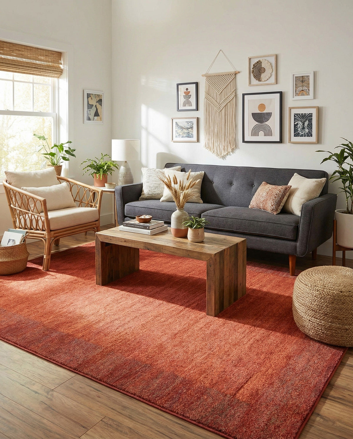 Studio Haven Collection Area Rug -  Conservatory (Terracotta) Rectangle Terracotta  lifestyle 9