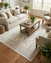 Savannah Elegance Collection Area Rug - Augusta (Ivory) Square Ivory  lifestyle 77