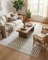 Marrakech Lattice Collection Area Rug - Medina (Ivory) Rectangle Ivory  lifestyle 6