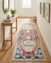 Parisian Elegance Collection Area Rug - Versailles (Pink Gray) Runner Pink Gray  lifestyle 38