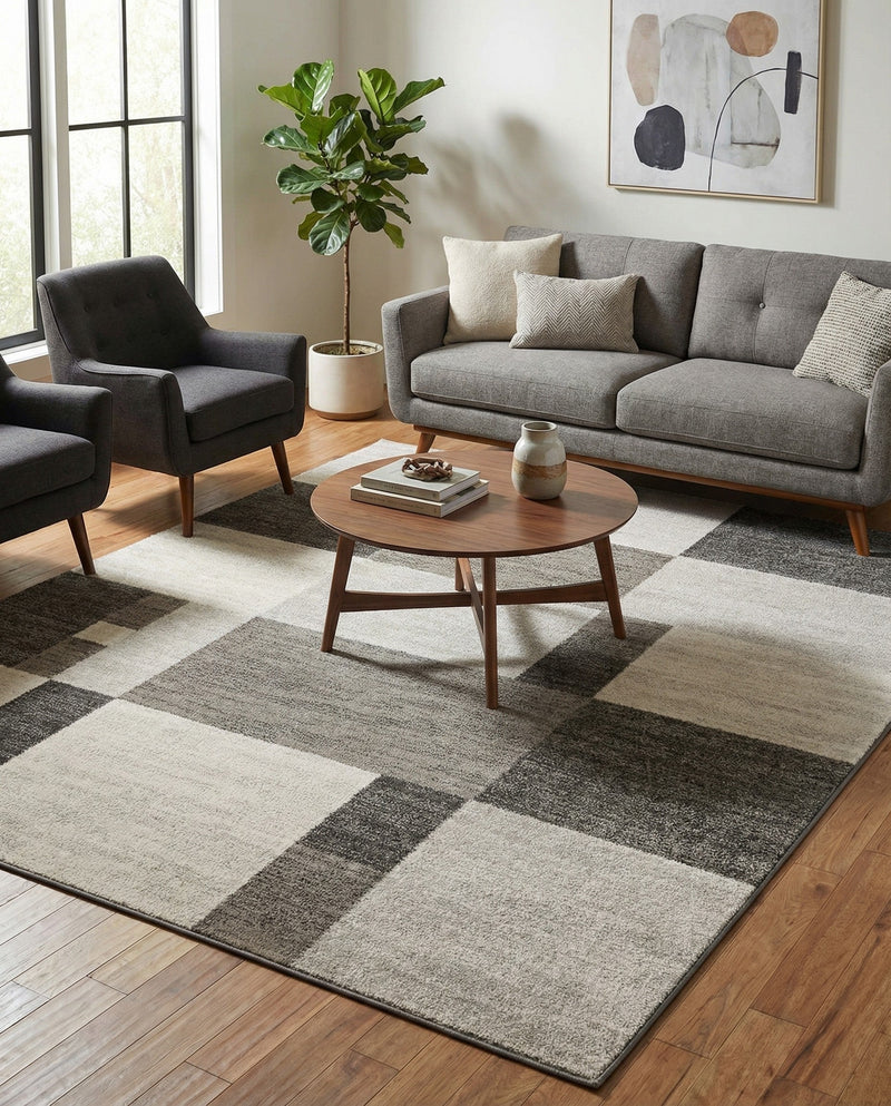 Autumn Meadow Collection Area Rug -  Sycamoreside (Gray) Rectangle Gray  lifestyle 15