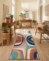 Urban Terrace Collection Area Rug - Venice Runner Multi  lifestyle 53