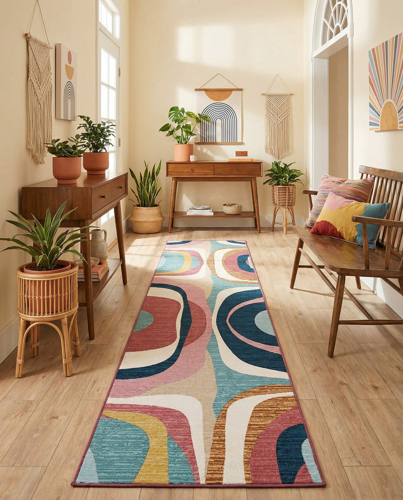 Urban Terrace Collection Area Rug - Venice Runner Multi  lifestyle 53
