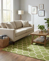 Lattice Gardens Collection Area Rug -  Bloomfield (Light Green) Rectangle Light Green  lifestyle 17