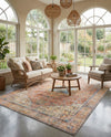 Heritage Elegance Collection Area Rug -  Windsor (Rust Red) Rectangle Rust Red  lifestyle 22