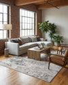 Dresden Elegance Collection Area Rug -  Pirna Rectangle Gray  lifestyle 30